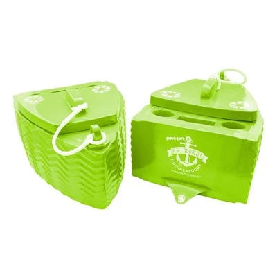 TRC Recreation Water Resistant Floating Super Soft Goodlife Drink Beverage Kooler Cooler for Water Adventures and Activities, Fierce Green 2 TRC Recreation Water Resistant Floating Super Soft Goodlife Drink Beverage Kooler Cooler for Water Adventures and Activities, Fierce Green - Image 2