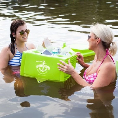 TRC Recreation Water Resistant Floating Super Soft Goodlife Drink Beverage Kooler Cooler for Water Adventures and Activities, Fierce Green 3 TRC Recreation Water Resistant Floating Super Soft Goodlife Drink Beverage Kooler Cooler for Water Adventures and Activities, Fierce Green - Image 3