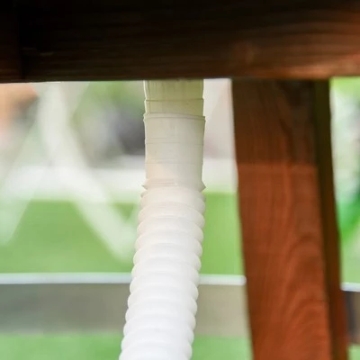 Outsunny 13 Gallons Retro Style Wooden Cooler Ice Bucket with Support Frame Foldable Flip Cover and Drain Faucet 7 Outsunny 13 Gallons Retro Style Wooden Cooler Ice Bucket with Support Frame Foldable Flip Cover and Drain Faucet - Image 7