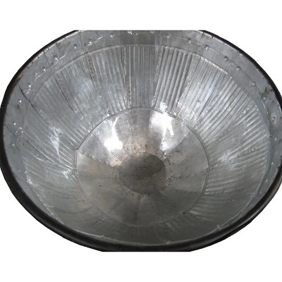 Vintiquewise Galvanized Metal Standing Beverage Cooler Tub with Liner 3 Vintiquewise Galvanized Metal Standing Beverage Cooler Tub with Liner - Image 3