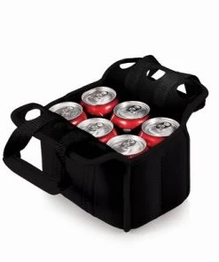 Picnic Time Six Pack Beverage Carrier 11.72qt Cooler - Black