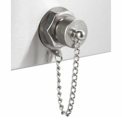 TRINITY TXK-0803 80 Quart Stainless Steel Raised Cooler and Ice Cart with Shelf, Wheels, Bottle Opener, and Cap Catcher, Holds 96 Cans, Silver 4 TRINITY TXK-0803 80 Quart Stainless Steel Raised Cooler and Ice Cart with Shelf, Wheels, Bottle Opener, and Cap Catcher, Holds 96 Cans, Silver - Image 4