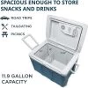 Ivation Electric Cooler & Warmer with Wheels & Handle |48 Quart (45 L) Portable Thermoelectric Fridge For vehicles & Trucks| 110V AC Home Power Cord & 12V Car Adapter for Camping, Travel & Picnics