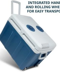 Ivation Electric Cooler & Warmer with Wheels & Handle |48 Quart (45 L) Portable Thermoelectric Fridge For vehicles & Trucks| 110V AC Home Power Cord & 12V Car Adapter for Camping, Travel & Picnics -Deals Coolers Store unnamed file 1179