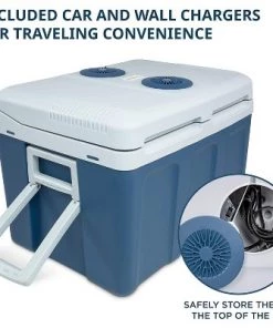 Ivation Electric Cooler & Warmer with Wheels & Handle |48 Quart (45 L) Portable Thermoelectric Fridge For vehicles & Trucks| 110V AC Home Power Cord & 12V Car Adapter for Camping, Travel & Picnics -Deals Coolers Store unnamed file 1180