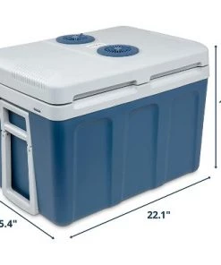 Ivation Electric Cooler & Warmer with Wheels & Handle |48 Quart (45 L) Portable Thermoelectric Fridge For vehicles & Trucks| 110V AC Home Power Cord & 12V Car Adapter for Camping, Travel & Picnics -Deals Coolers Store unnamed file 1181