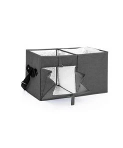 Picnic Time Ottoman 18.5qt Portable Cooler with Trolley - Gray