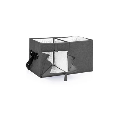 Picnic Time Ottoman 18.5qt Portable Cooler with Trolley - Gray 1 Picnic Time Ottoman 18.5qt Portable Cooler with Trolley - Gray