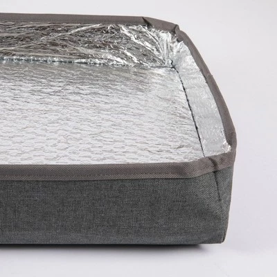 Picnic Time Ottoman 18.5qt Portable Cooler with Trolley - Gray 3 Picnic Time Ottoman 18.5qt Portable Cooler with Trolley - Gray - Image 3