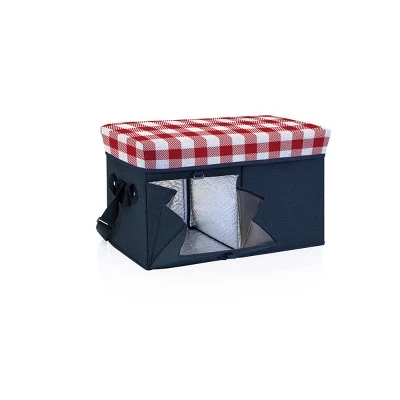 Picnic Time Ottoman 18.5qt Portable Cooler with Trolley - Gray 4 Picnic Time Ottoman 18.5qt Portable Cooler with Trolley - Gray - Image 4