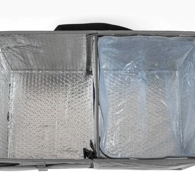 Picnic Time Ottoman 18.5qt Portable Cooler with Trolley - Gray 10 Picnic Time Ottoman 18.5qt Portable Cooler with Trolley - Gray - Image 10