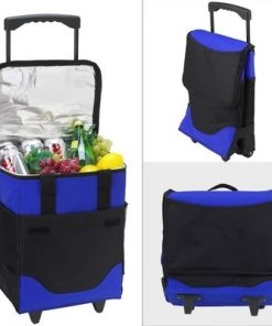 Picnic at Ascot 32 Can Collapsible Rolling Insulated Cooler - Royal Blue -Deals Coolers Store unnamed file 1230