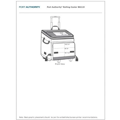 Port Authority Rolling Cooler 3 Port Authority Rolling Cooler - Image 3
