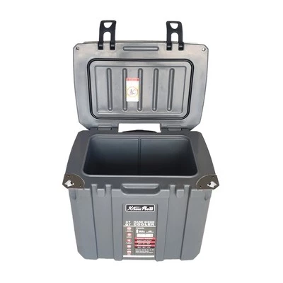 XtremepowerUS 37 Quart Insulated Ice Chest Cooler Bottle Opener Cooler, Telescoping Handle and Wheel, Grey 4 XtremepowerUS 37 Quart Insulated Ice Chest Cooler Bottle Opener Cooler, Telescoping Handle and Wheel, Grey - Image 4