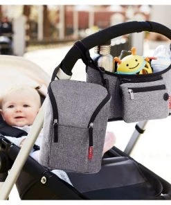 Skip Hop GRAB & GO Double Bottle Bag - 24qt Gray/white -Deals Coolers Store unnamed file 14