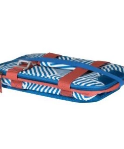 CleverMade Eco Tahoe Soft Sided Collapsible 21qt Cooler Blue Stripe