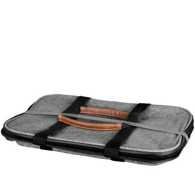 CleverMade SnapBasket LUXE Insulated Collapsible Grocery 32qt Cooler Tote Bag with Zippered Lid and Shoulder Strap Heather Gray/black 1 CleverMade SnapBasket LUXE Insulated Collapsible Grocery 32qt Cooler Tote Bag with Zippered Lid and Shoulder Strap Heather Gray/black