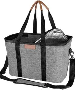 CleverMade SnapBasket LUXE Insulated Collapsible Grocery 32qt Cooler Tote Bag with Zippered Lid and Shoulder Strap Heather Gray/black 10 CleverMade SnapBasket LUXE Insulated Collapsible Grocery 32qt Cooler Tote Bag with Zippered Lid and Shoulder Strap Heather Gray/black -Deals Coolers Store unnamed file 1585