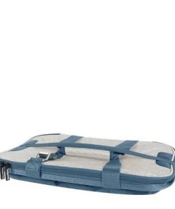 CleverMade Tahoe Soft Sided Leakproof Collapsible 32qt Cooler Bag - Light Gray/Denim