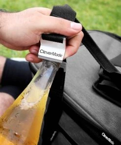 CleverMade Tahoe Soft Sided Leakproof Collapsible 32qt Cooler Bag - Light Gray/Denim -Deals Coolers Store unnamed file 1613