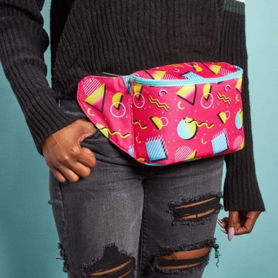 Zodaca Retro 90's Fanny Pack Cooler, Insulated Waist Bag with Adjustable Strap, 9 x 6 in 1 Zodaca Retro 90's Fanny Pack Cooler, Insulated Waist Bag with Adjustable Strap, 9 x 6 in