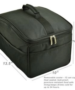 Picnic at Ascot - Ultimate Heavy Duty Trunk Organizer w/Cooler - No Slide Rigid Base - 70 LB Capacity - 30" wide x 14.75" deep X 9" high - Black -Deals Coolers Store unnamed file 1773