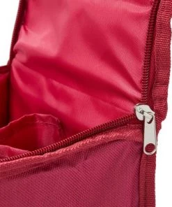 Okuna Outpost 2 Pack Wine Bags for Wine Bottles Insulated with Handles for 4 Bottles, Beach, Summer Supplies, Burgundy/ White, 12 x 7 x 7 in -Deals Coolers Store unnamed file 1781