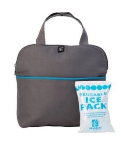 J.L. Childress MaxiCOOl Four Bottle Cooler Bag - Gray Teal - 30qt