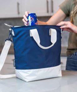 CleverMade Soft Sided 20qt Cooler Tote - Navy/Cream 5 CleverMade Soft Sided 20qt Cooler Tote - Navy/Cream -Deals Coolers Store unnamed file 1826