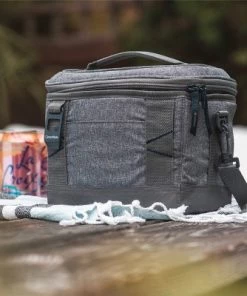CleverMade Soft Sided 8qt Cooler with Shoulder Strap - Gray
