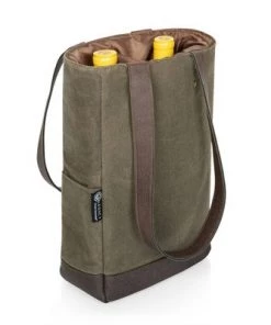 Picnic Time 34.65qt Waxed Canvas Wine Bag -Deals Coolers Store unnamed file 1860