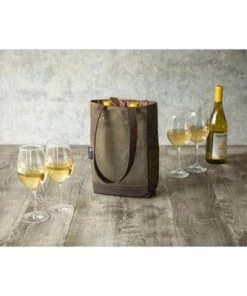 Picnic Time 34.65qt Waxed Canvas Wine Bag -Deals Coolers Store unnamed file 1864