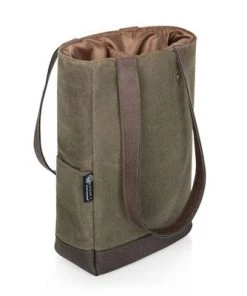 Picnic Time 34.65qt Waxed Canvas Wine Bag -Deals Coolers Store unnamed file 1866