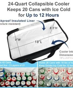 Picnic at Ascot Ultimate 24 - Quart Cooler- Combines Best Qualities of Hard & Soft Collapsible Coolers 13 Picnic at Ascot Ultimate 24 - Quart Cooler- Combines Best Qualities of Hard & Soft Collapsible Coolers -Deals Coolers Store unnamed file 1917