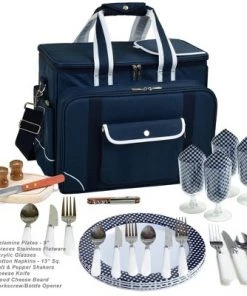 Picnic at Ascot- Ultimate Insulated Picnic Cooler with Service for 4 - Navy 6 Picnic at Ascot- Ultimate Insulated Picnic Cooler with Service for 4 - Navy -Deals Coolers Store unnamed file 1926