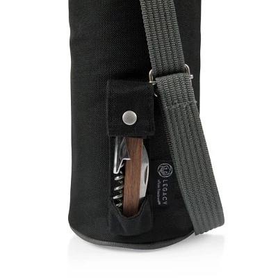 Picnic Time 2qt Wine Sack Cooler Black/Gray 4 Picnic Time 2qt Wine Sack Cooler Black/Gray - Image 4
