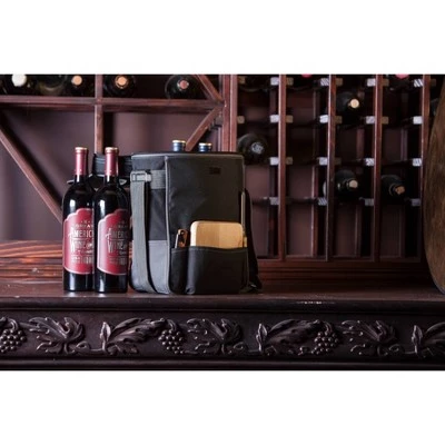 Picnic Time 10qt Duet Wine Cooler Black/Gray 3 Picnic Time 10qt Duet Wine Cooler Black/Gray - Image 3