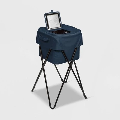 Picnic Time Camping 33.75qt Party Cooler with Stand - Blue 2 Picnic Time Camping 33.75qt Party Cooler with Stand - Blue - Image 2