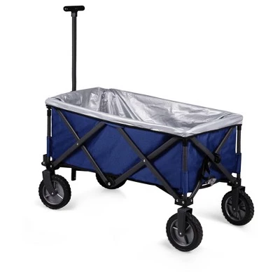 Picnic Time Adventure Wagon Elite Folding Wagon with Liner 183qt Cooler - Navy 1 Picnic Time Adventure Wagon Elite Folding Wagon with Liner 183qt Cooler - Navy