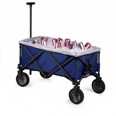 Picnic Time Adventure Wagon Elite Folding Wagon with Liner 183qt Cooler - Navy 2 Picnic Time Adventure Wagon Elite Folding Wagon with Liner 183qt Cooler - Navy - Image 2