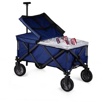 Picnic Time Adventure Wagon Elite Folding Wagon with Liner 183qt Cooler - Navy 3 Picnic Time Adventure Wagon Elite Folding Wagon with Liner 183qt Cooler - Navy - Image 3
