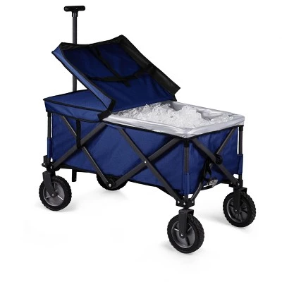 Picnic Time Adventure Wagon Elite Folding Wagon with Liner 183qt Cooler - Navy 4 Picnic Time Adventure Wagon Elite Folding Wagon with Liner 183qt Cooler - Navy - Image 4