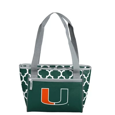 NCAA Miami Hurricanes 16-Can Cooler Tote - 4qt 1 NCAA Miami Hurricanes 16-Can Cooler Tote - 4qt