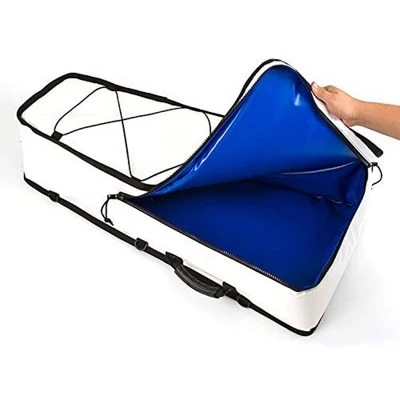 Reliable Fishing Products 20 Inch Tall by 36 Inch Long UV Proof Insulated Kayak Cooler and Kill Bag for Fresh Catches with Carrying Handles, White 3 Reliable Fishing Products 20 Inch Tall by 36 Inch Long UV Proof Insulated Kayak Cooler and Kill Bag for Fresh Catches with Carrying Handles, White - Image 3