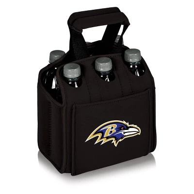 Picnic Time NFL Team Six Pack Beverage Carrier Black - 2.25qt San Francisco 49ers 3 Picnic Time NFL Team Six Pack Beverage Carrier Black - 2.25qt San Francisco 49ers - Image 3