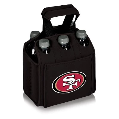 Picnic Time NFL Team Six Pack Beverage Carrier Black - 2.25qt San Francisco 49ers 14 Picnic Time NFL Team Six Pack Beverage Carrier Black - 2.25qt San Francisco 49ers - Image 14