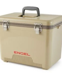 Engel 19 Quart Fishing Live Bait Dry Box Ice Cooler with Shoulder Strap