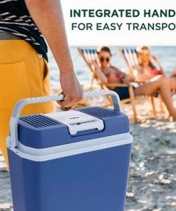 Ivation Electric Cooler & Warmer with Handle | 24 L Portable Thermoelectric Fridge for Vehicles & Trucks| 110V AC Home Power Cord & 12V Car Adapter for Camping, Travel & Picnics -Deals Coolers Store unnamed file 697