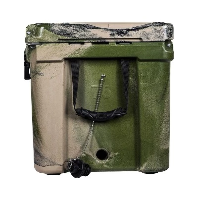 Elkton Outdoors ELK-ICE-75CAMO Heavy Duty Rotomolded Portable 75 Quart Commercial Grade Insulated Hardside Ice Chest Beverage Cooler, Camo 2 Elkton Outdoors ELK-ICE-75CAMO Heavy Duty Rotomolded Portable 75 Quart Commercial Grade Insulated Hardside Ice Chest Beverage Cooler, Camo - Image 2