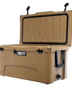 Driftsun Heavy Duty Rotomolded Thermoplastic UV Resistant Portable 75 Quart Insulated Hardside Ice Chest Beverage Cooler, Tan -Deals Coolers Store unnamed file 846